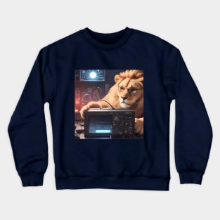 Computer Technician Lion Crewneck Sweatshirt